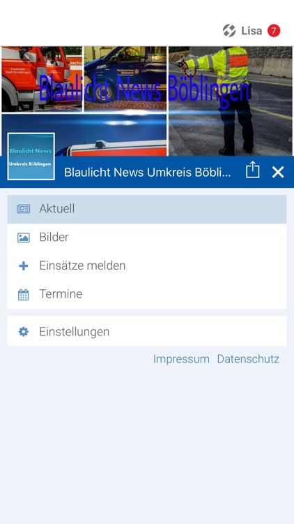 Blaulicht Umkreis Böblingen