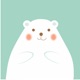 Polar Bear in Love app icon - Stickers app for iPhone