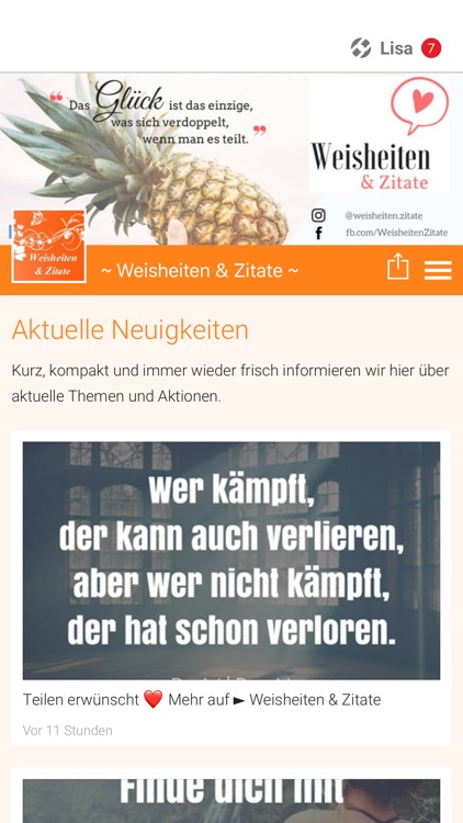 ~ Weisheiten & Zitate ~