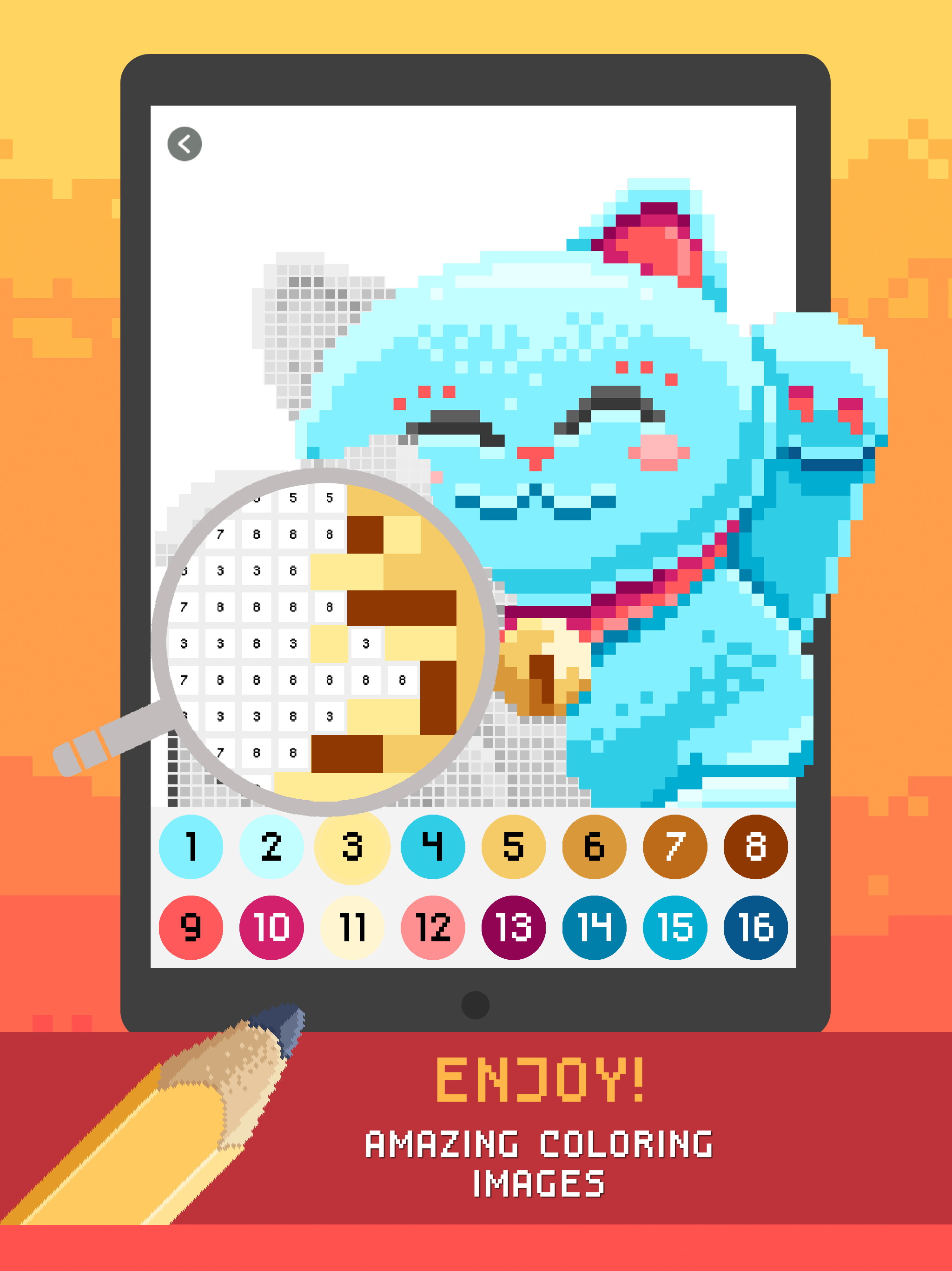 Pixel Color By Number