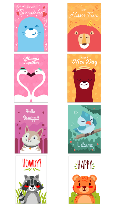 Happy Talk by Cute & Lovely Animal Characters screenshot 5
