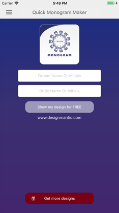 Quick Monogram Maker screenshot 1