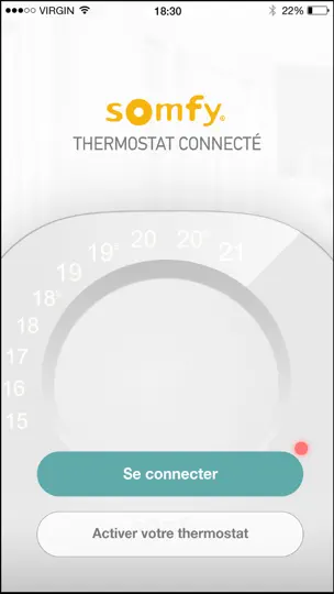 Capture d'écran de Thermostat Connecté sur iPhone 1