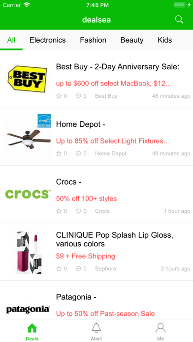 Screenshot #1 pour dealsea deals