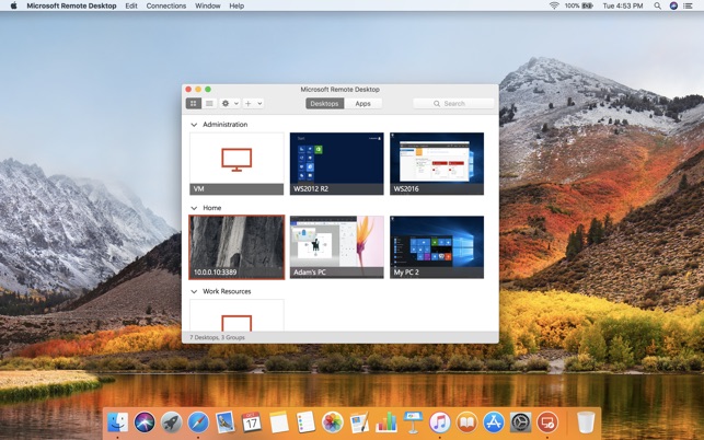 Microsoft Remote Desktop on the Mac App Store