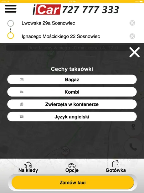 ICAR TAXI Śląsk 727 777 333