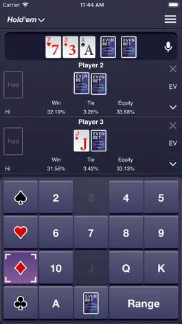 Game screenshot Evenbet Poker Calculator mod apk