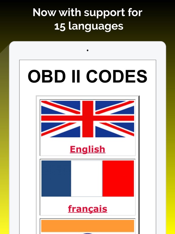 Screenshot #6 pour OBD ll Codes Multi Language