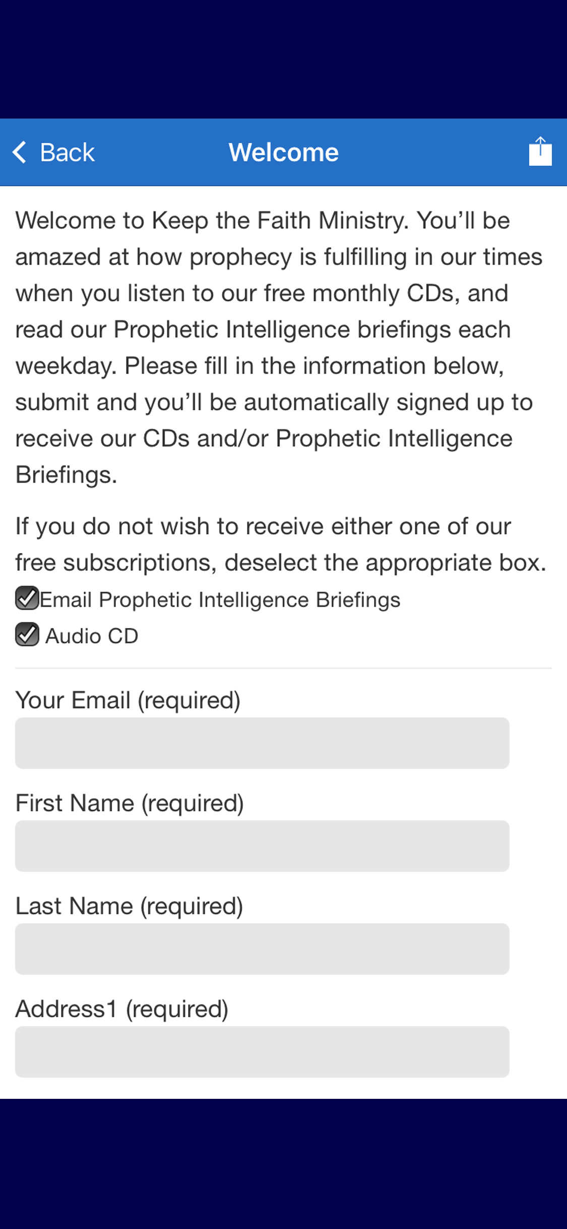 Keep the Faith App