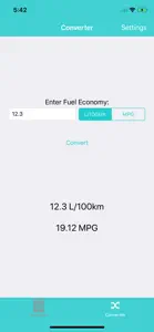 Fuel Economy Utility screenshot #2 for iPhone