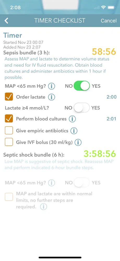 Sepsis Timer