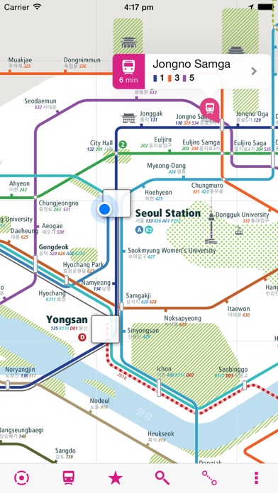 Screenshot #1 pour Seoul Rail Map Lite