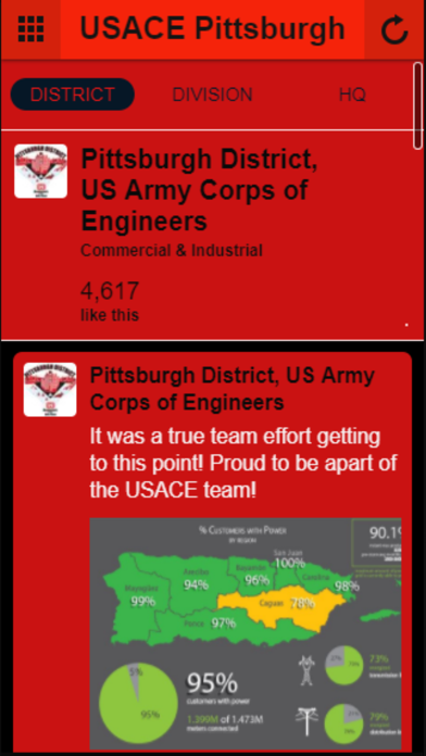 USACE Pittsburgh screenshot 2