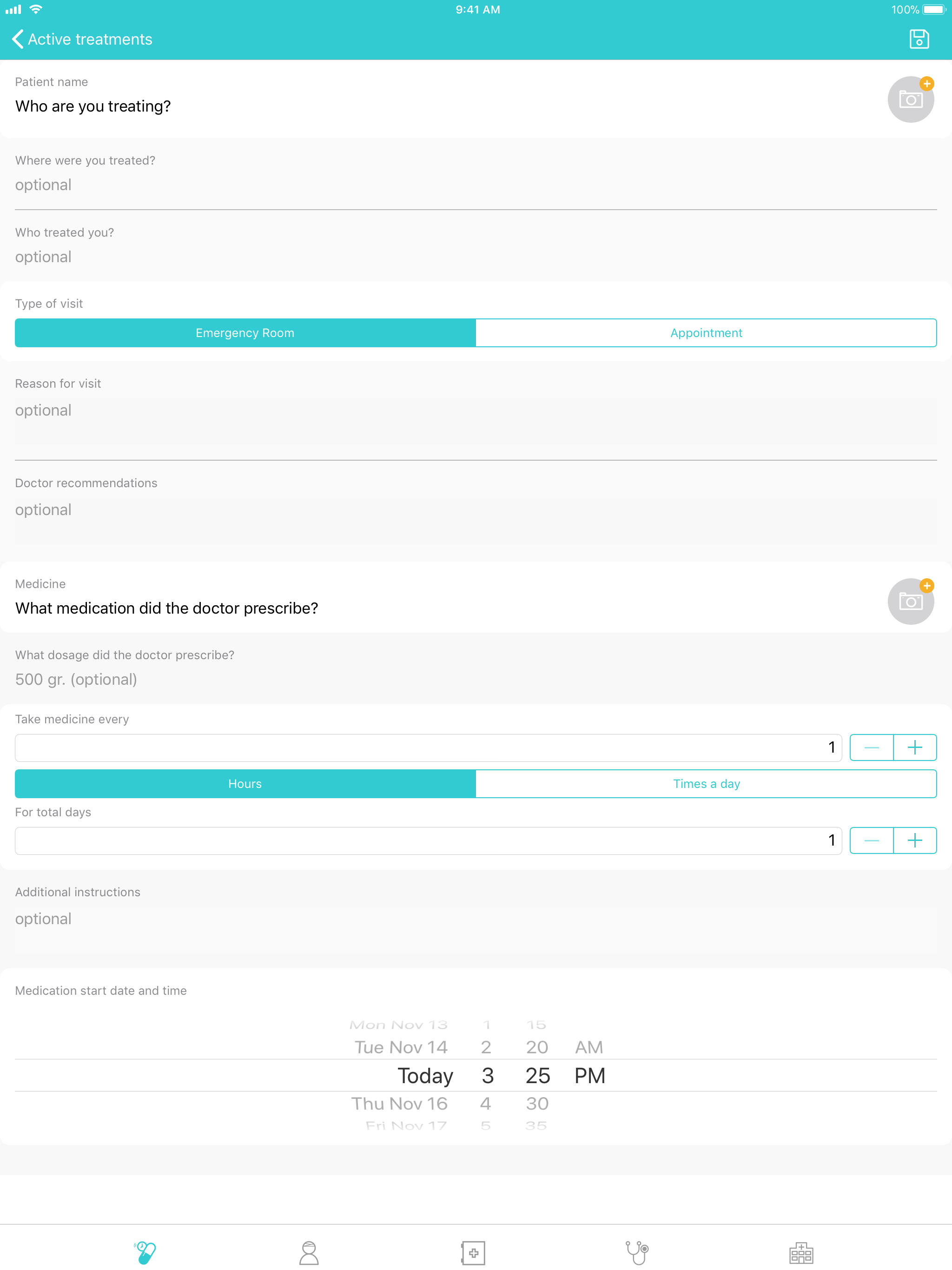 GetWell Treatment tracker