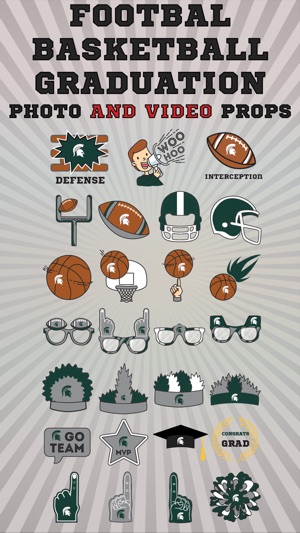 Michigan St. Spartans Animated Selfie Stickers(圖3)-速報App