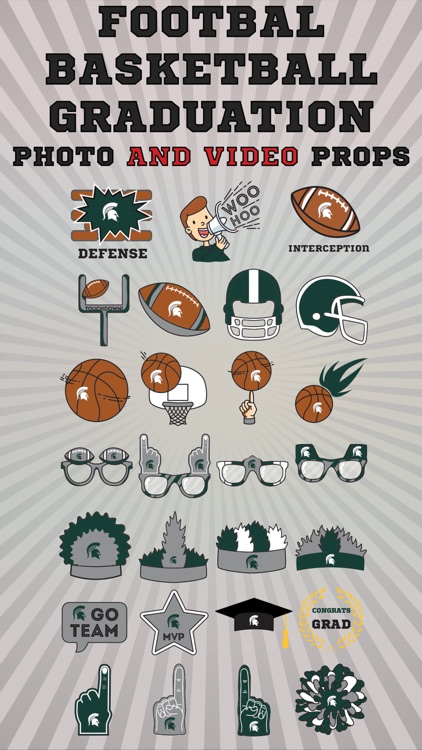Michigan St. Spartans Animated Selfie Stickers