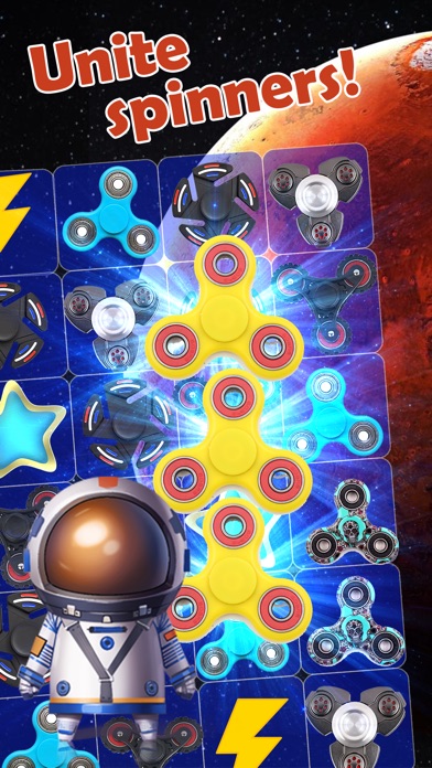 Spinner Space Classic Match 3 screenshot 2