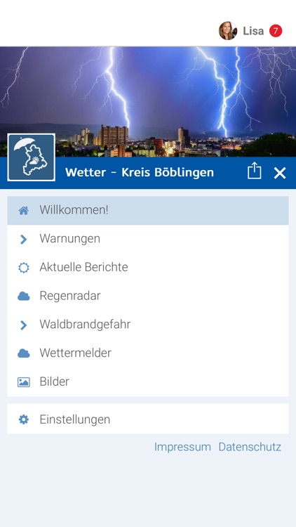 Wetter -  Kreis Böblingen