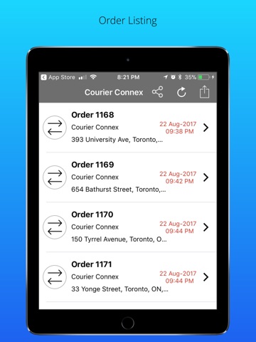 Courier Connex Mobile screenshot 2