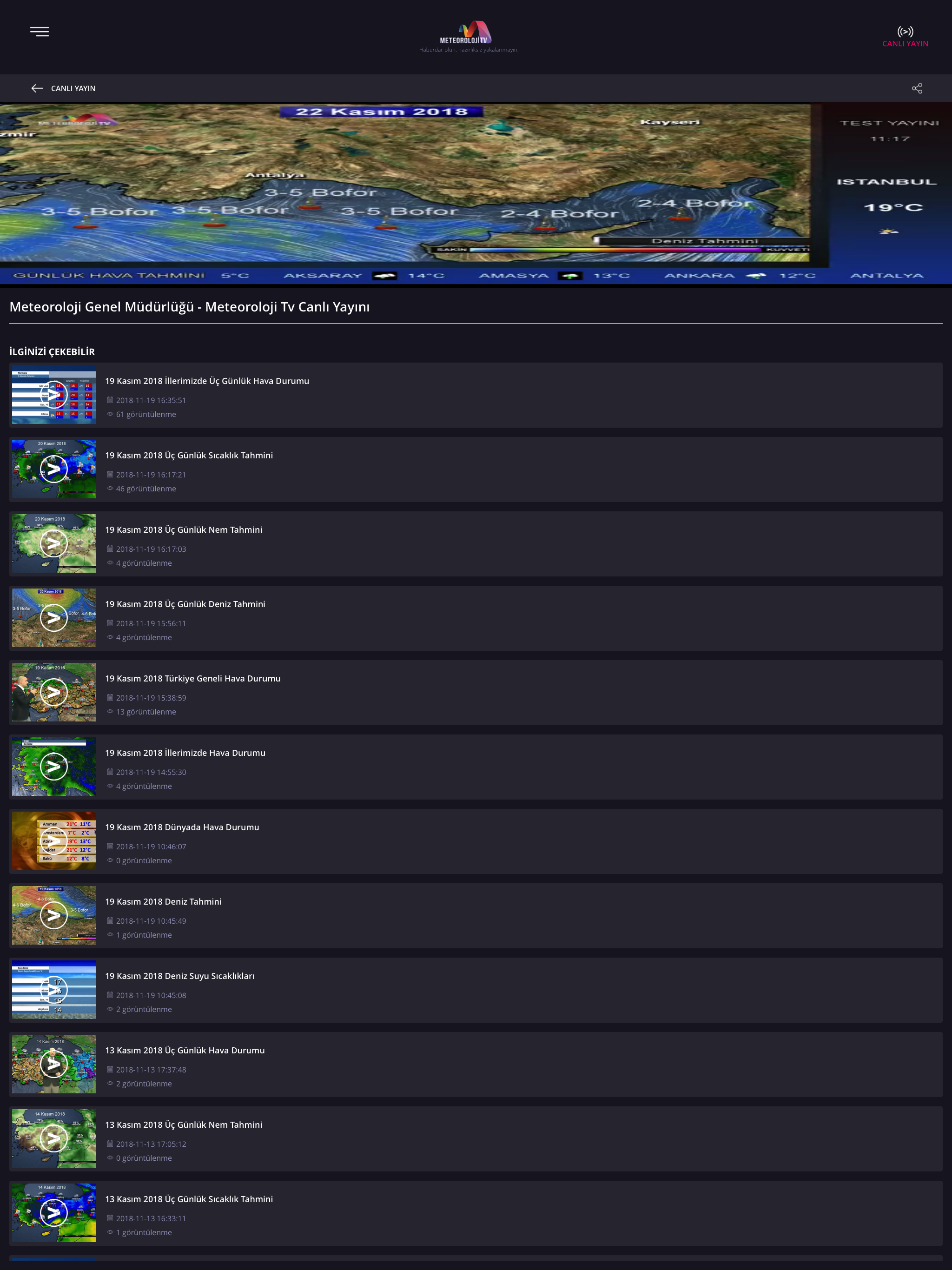 MGM Meteoroloji TV screenshot 5