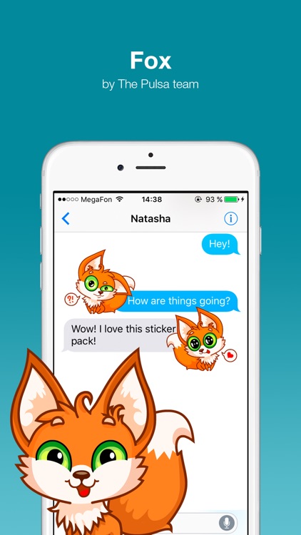 Fox - Beautiful cute stickers