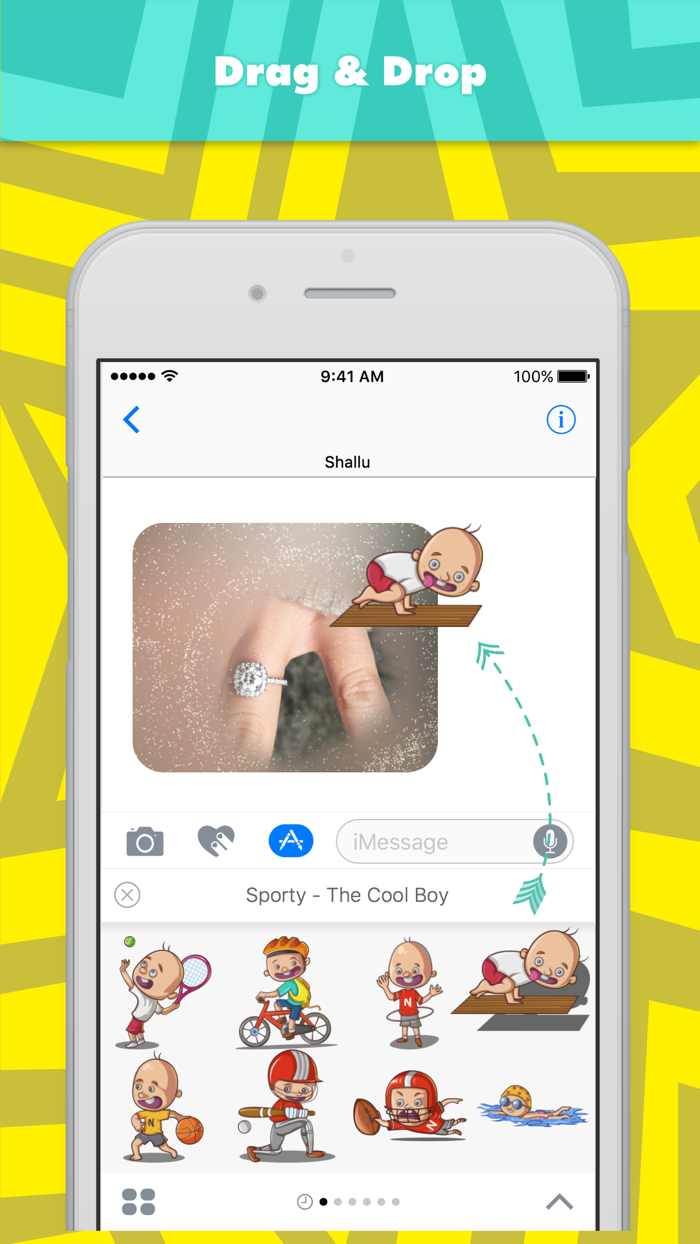 Sporty - The Cool Boy stickers