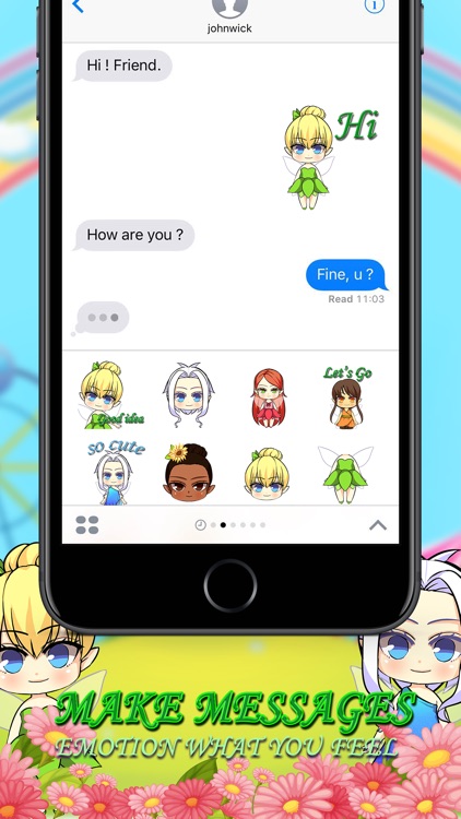 Fairy Angels Stickers & Keyboard