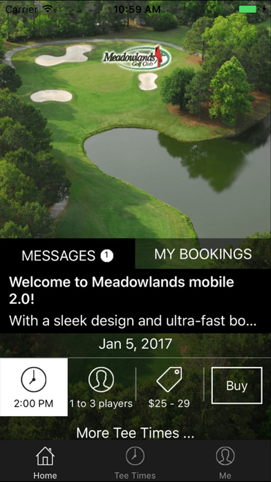 Screenshot #1 pour Meadowlands Golf Tee Times