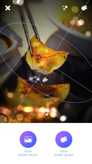 Captura de pantalla de Bokeh+ en iPhone 4