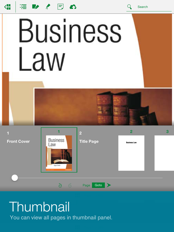 eLibrary Access iPad screenshot 5 - Book app