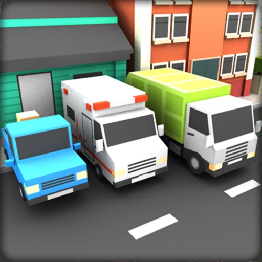 Risky Traffic- Blocky Car Sims iOS App