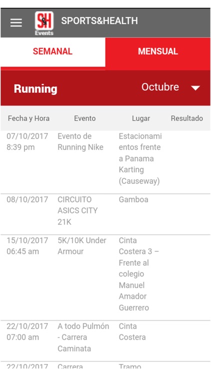 Sports and Health Events