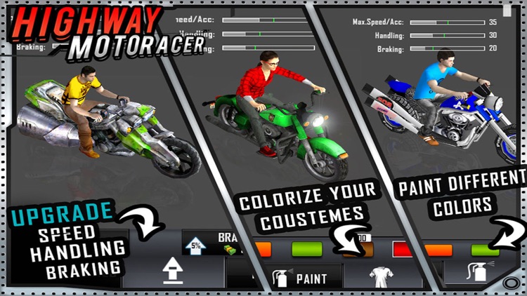 Highway Bike Racer : 3D Racing screenshot-3