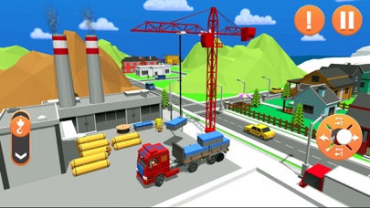 Uphill Blocky Truck Simulator screenshot 4