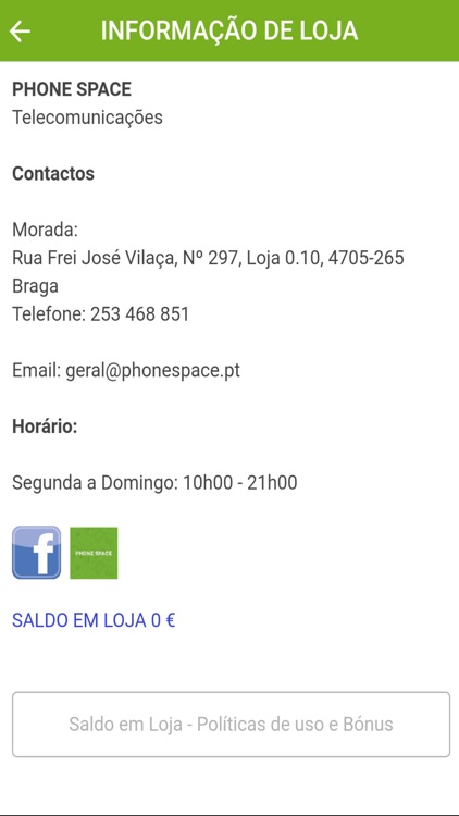 Cartão Cliente Phone Space