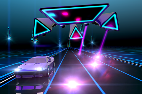 Neon Drive - '80s style arcade screenshot 2