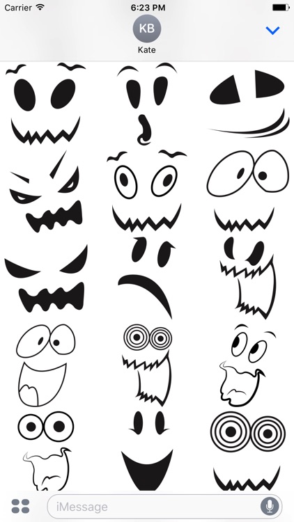 Halloween face simple emoji