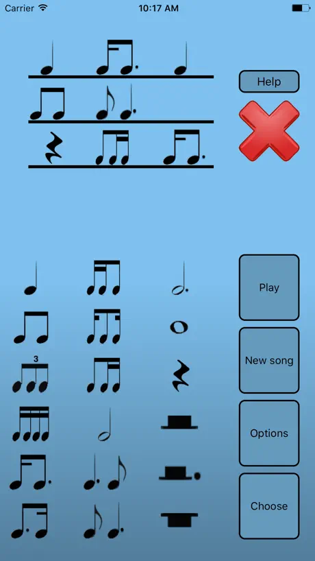 Rhythmic dictation trainer