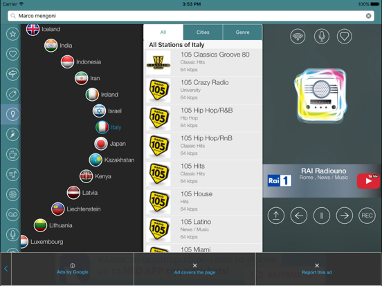 Screenshot #5 pour iRadio Italia - Tuner