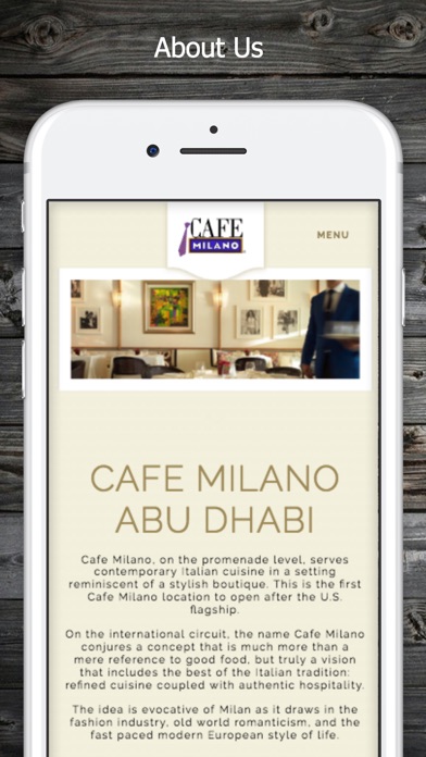 Cafe Milano AD screenshot 2