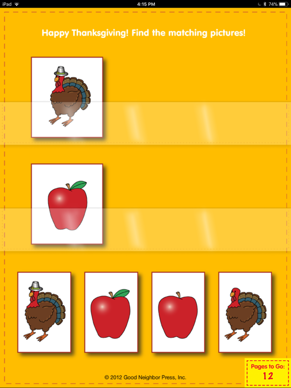 Screenshot #5 pour Thanksgiving Match Game!