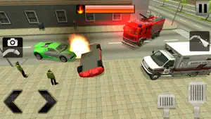 Firefighter Truck Simulator 3D screenshot #2 for iPhone