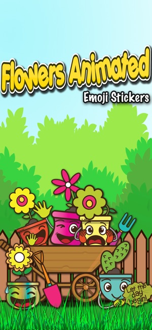 Flowers Animated Emoji Sticker