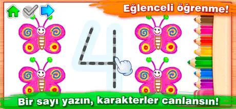 Boyama eğitici çocuk oyunları
