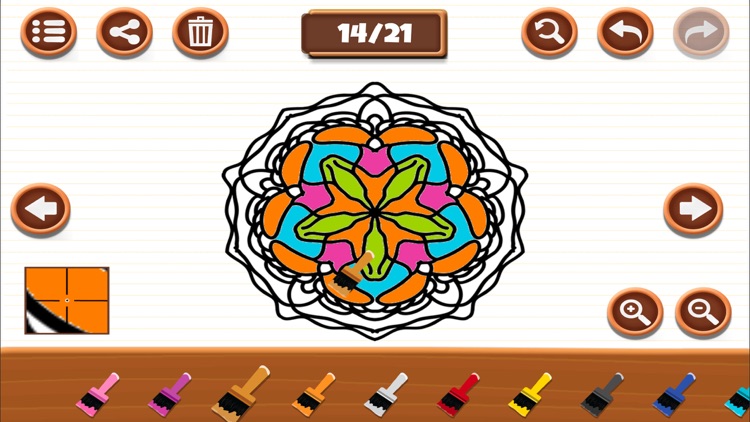 Coloring Book for Mandala