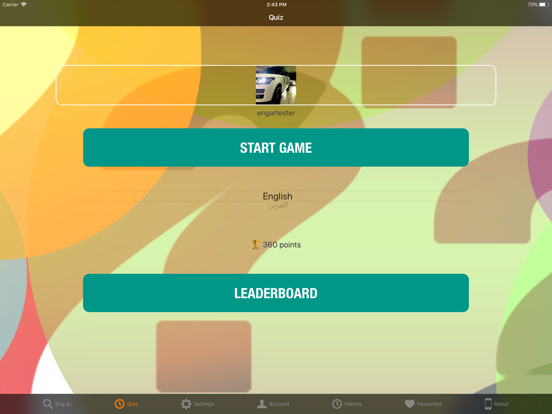 Kaya English Arabic Dictionary iPad screenshot 3 - Reference app