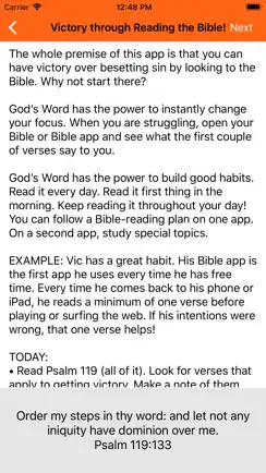 Victory through Christ! iPhone image 3