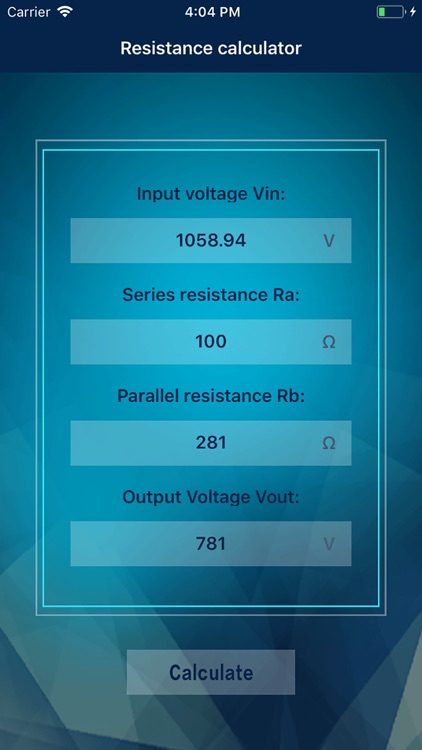 Resistance calculator !
