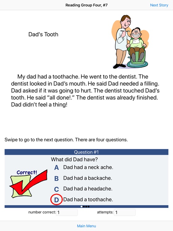 Reading Comp, Grades K-1 screenshot-3