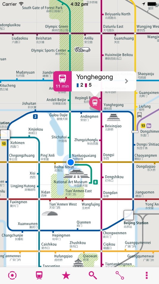 #1. Beijing Rail Map Lite (iOS) By: Urban-Map